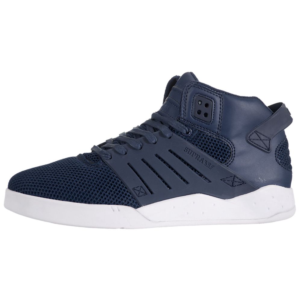 Chaussures de Skate Supra SkyTop III Bleu Marine Navy Avtion Homme | BRP-56343284